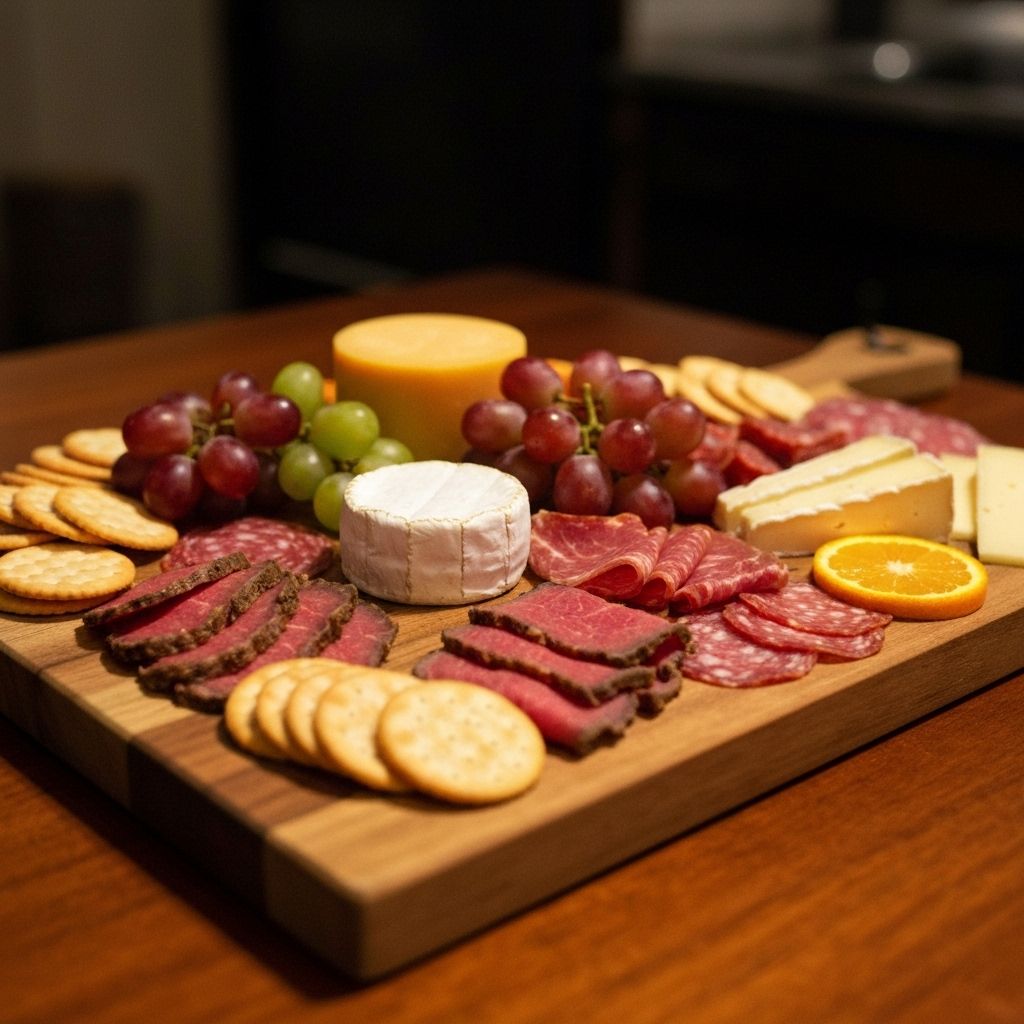 Elegant charcuterie spread